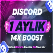 ⭐(Discord) 1 Ay 14X Boost | Garantili⭐