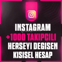 ⭐İNSTAGRAM +1000 TAKİPÇİLİ MAİL DEĞİŞEN HESAP⭐