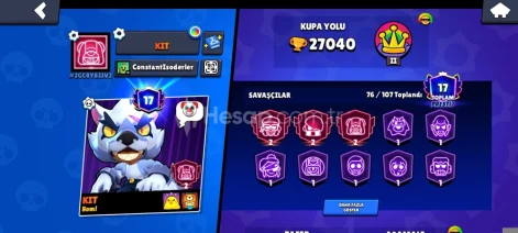 17 prestij 27 k kupa 76 karakter 140 skin