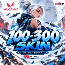 %100 TR SUNUCU 100-300 SKİN RANDOM HESAP⭐