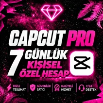 💎Kişisel Hesap 7 Günlük Capcut Pro💎Mobil +Pc -Garanti