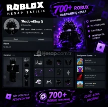 ROBLOX 700+ ROBUX HARCANMIŞ HESAP KISESEL HESAPTIR