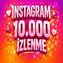 ✅INSTAGRAM⚡10.000 İZLENME⚡PREMIUM✅GARANTİLİ
