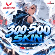 %100 TR SUNUCU 300-500 SKİN RANDOM HESAP⭐