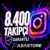 ⭐(GARANTİLİ) +8.400 TAKİPÇİ | KEŞFET ETKİ | GÜVENLİ⭐ (K