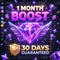 Discord Sunucu Boost | 1 Ay | 30 Gün Garantili