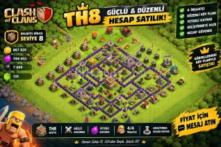 🔥 CLASH OF CLANS TH8 HESAP SATILIK 🔥