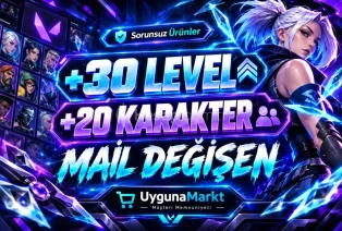 ⭐LOL TR +30 LVL +20 KARAKTER UNRANKED⭐