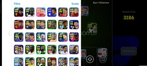 105 özel kart Ronaldo 3200 nadir kartlar bomba hesap