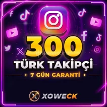 Instagram 300 Türk Takipçi | 🛡 7 GÜN GARANTİLİ