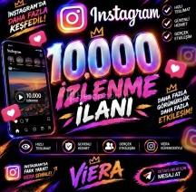 🔥 Instagram 10.000 İzlenme Hizmeti | VİERA 🧡💜