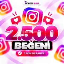 🥰 Instagram 2.500 Beğeni - 7 GÜN GARANTİLİ-GÜVENLİ