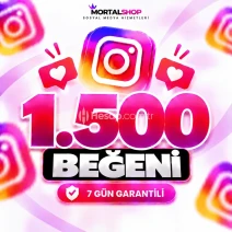 🥰 Instagram 1.500 Beğeni - 7 GÜN GARANTİLİ-GÜVENLİ