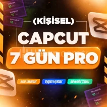 ⭐[KİŞİSEL Capcut Pro 7 Günlük Mobil+PC⭐