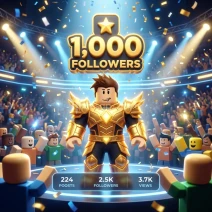 Roblox Profil Takipçisi 1.000 Followers