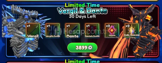 Legacy Piece Vergil Dante Gamepass Gift