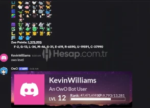 OWO 12 LEVEL 1.4M ZOO 2 FABLEDLI MAİL DEĞİŞEBİLİR HESAP
