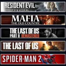 Evil 9 +Mafia +TLOU2 +TLOU1 +Spider 2