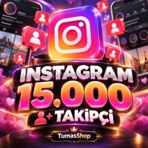 Instagram 15.000 Takipçi - Güvenli Yükseliş