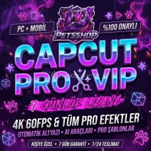 ⭐CAPCUT PRO 7 GÜN⭐ PC + MOBİL + WEB TÜM CİHAZLAR⭐