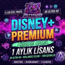 ⭐DİSNEY PLUS 1 AYLIK PREMİUM⭐ KİŞİYE ÖZEL PROFİL 4K⭐