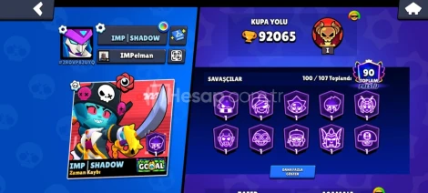 ⚡ ACL 90K KUPA | 100 KARAKTER | 90 PRESTİJ | +250 KOS.
