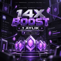 ⭐ DISCORD 1 AY 14X BOOST | EN UCUZ |