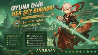 Genshin Impact Boost Hizmeti | En Uygun Fiyat Garantili