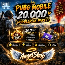 👑 PUBG Mobile 20.000 Popülerlik Paketi 👑
