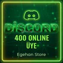 Dıscord 400 ONLINE Uye Kendi Sunucunuza