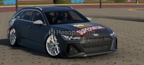 Çizimli AUDİ RS6 Airli Sirenli