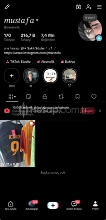 217K Full Aktif Para Kazanmalı Tiktok Hesabım