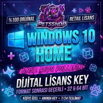 WINDOWS 10 HOME ORİJİNAL KEY ⚡ OTOMATİK TESLİMAT