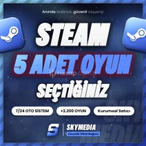 ⭐(SEÇTİĞİNİZ 5 OYUN)  7-24 OTO + 2200 OYUNLU⭐