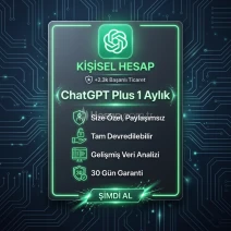 🚀ChatGPT Plus 1 Aylık Kişisel Hesap  Tamamen Size Özel