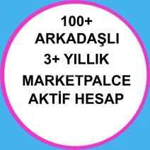 100+ Arkadaşlı 3+ Yıllık Marketplace Aktif Hesaplar