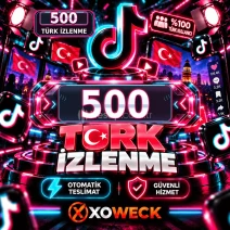 TikTok 500 Türk İzlenme | 🛡 7 GÜN GARANTİLİ