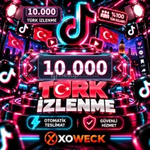 TikTok 10.000 Türk İzlenme | 🛡 7 GÜN GARANTİLİ