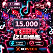 TikTok 15.000 Türk İzlenme | 🛡 7 GÜN GARANTİLİ
