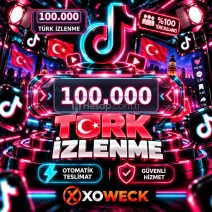 TikTok 100.000 Türk İzlenme | 🛡 7 GÜN GARANTİLİ