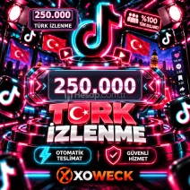 TikTok 250.000 Türk İzlenme | 🛡 7 GÜN GARANTİLİ