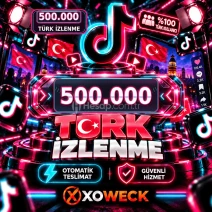 TikTok 500.000 Türk İzlenme | 🛡 7 GÜN GARANTİLİ