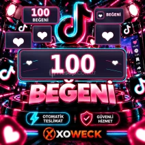 TikTok 100 Beğeni | 🛡 7 GÜN GARANTİLİ