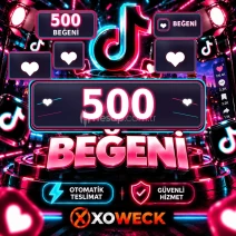 TikTok 500 Beğeni | 🛡 7 GÜN GARANTİLİ