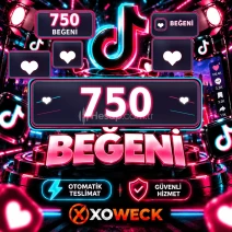 TikTok 750 Beğeni | 🛡 7 GÜN GARANTİLİ