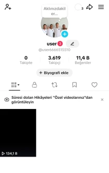 3600+TAKİPÇİLİ TİKTOK HESABI UYGUN FİYATA