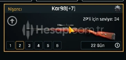 +7 Kar98  SİLAHI  ZULA - TEŞKİLAT