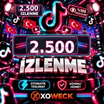 TikTok 2.500 İzlenme | 🛡 7 GÜN GARANTİLİ