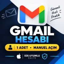 🔒 Manuel iOS Gmail Hesabı |  Giriş Garantili