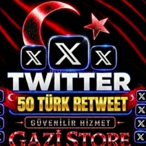 ⭐ TWİTTER (X) 50 RETWEET %100 TÜRK + GARANTİLİ⭐